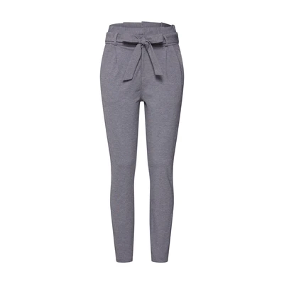 Afbeelding van VERO MODA gemêleerde cropped high waist tapered fit broek VMEVA grijs
