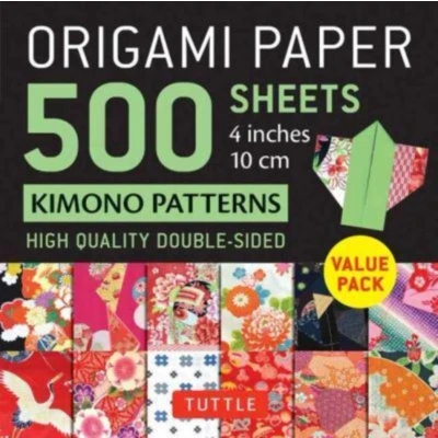 Afbeelding van Origami Paper 500 sheets Kimono Patterns 4&quot; (10 cm)