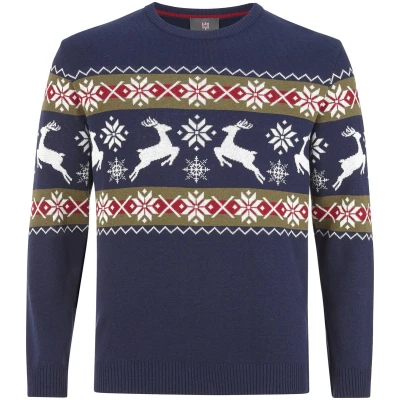 Afbeelding van Jan Vanderstorm trui TORE Plus Size blauw