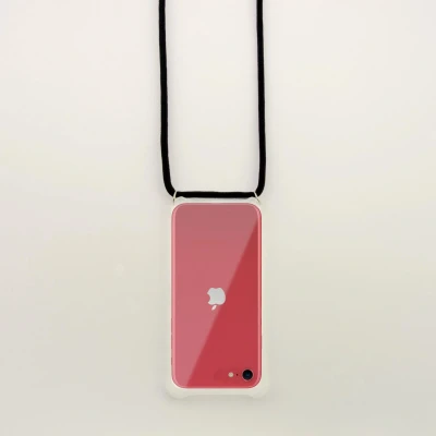 Afbeelding van KSIX smart your tech Beschermhoes met koord voor iPhone SE 2022, 2020, 8 en 7, flexibel,