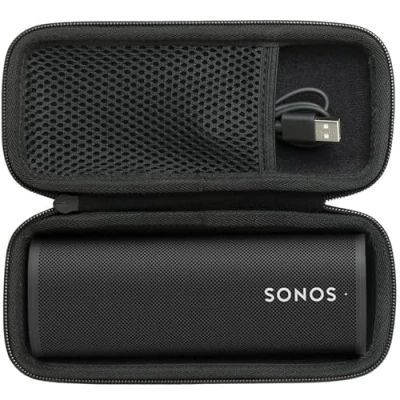Afbeelding van Khanka Harde reiskoffer vervanging voor Sonos Roam/Roam SL Bluetooth luidspreker (alleen binnenkant zwart, hoes)