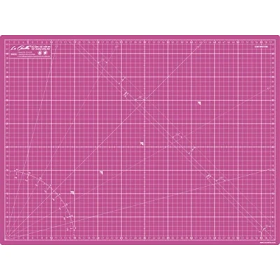Afbeelding van La Canilla Snijmat, roze, zelfherstellend, patchwork, A2 (60 x 45 cm), snijmat voor naaien en knutselen