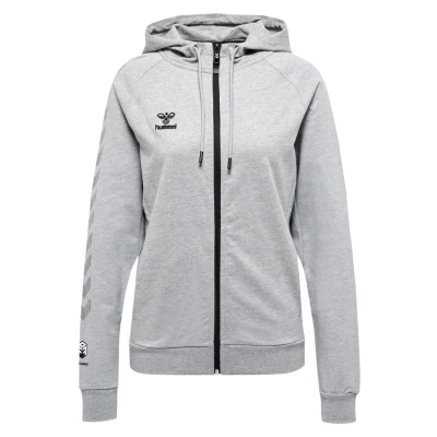 Afbeelding van Hummel Hmlmove GRID COT Sweater met rits, Dames, Maat: XS, Grey melange