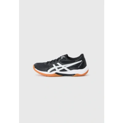 Afbeelding van Asics Gelrocket 12 Volleybalschoenen, Heren, Maat: 43.5, Black/white Imitatieleer/ textiel
