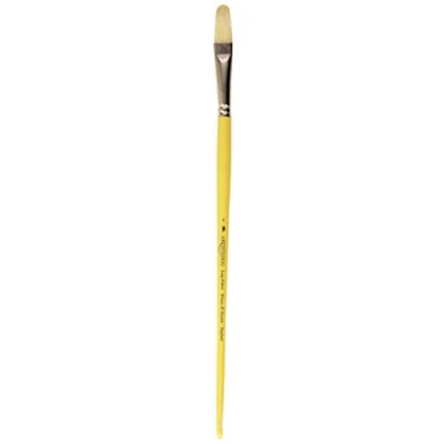 Afbeelding van Winsor &amp; Newton 5870008 Artists varkenshaarpenseel gemaakt van hoogwaardig Chunking varkenshaar voor olieverf en acrylverf Filbert penseel lange Steel Nr. 8,