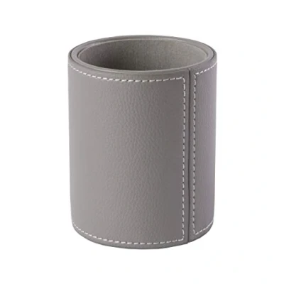 Afbeelding van OSCO GRYPUPP1 Faux Leather Pen Pot Grijs