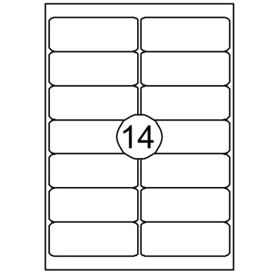 Afbeelding van Etiket Quantore 99.1X38.1mm 210stuks