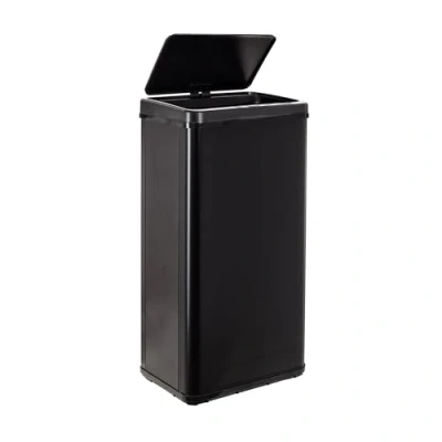 Afbeelding van WELL HOME MOBILIARIO &amp; DECORACIÓN Intelligente vuilnisemmer zonder poten met automatisch openen of handmatig contact, 60 l, hoogte: 79,5 x 35,5 26 cm, zwart.