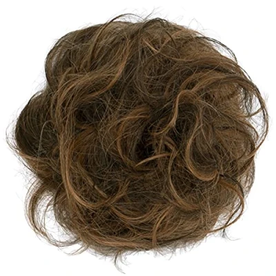 Afbeelding van CAISHA 100% ECHT HAAR Haarelastiek Haarstuk Haarverdikking Vlecht Haarband Haaraccessoires Bruin Mix H312l