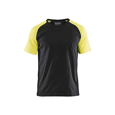 Afbeelding van Blaklader T shirt 3515 1030 Zwart/High Vis Geel