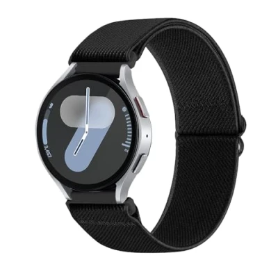 Afbeelding van KoGiio Nylon armband voor Amazfit GTS 4/GTS 4 Mini/GTS 3/GTS 2 2e/GTS 2/GTS/GTR 42 mm, 20 mm Sport elasticiteit horlogeband Bip 3 Pro/Bip 3/Bip S/Bip Lite/Bip U Pro zwart