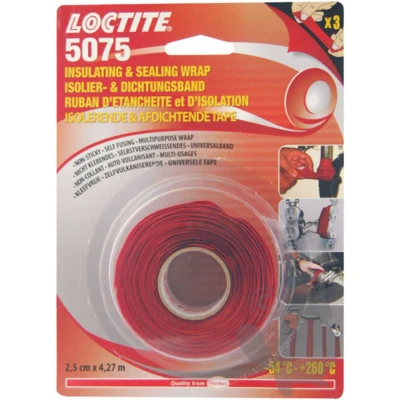 Afbeelding van LOCTITE SI 5075 isolerende afdichttape rood 2,5 cm x 4,27 m 1684617