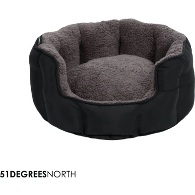 Afbeelding van 51Degrees North Sheep Hondenmand L Zwart Ø75 x 30 cm
