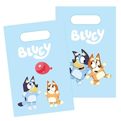 Afbeelding van Uitdeelzakjes Papier Bluey, 8st.