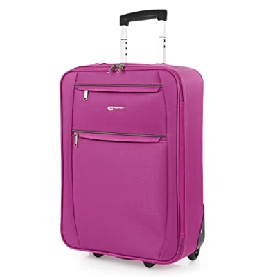 Afbeelding van ITACA Stijve Cabine Suitcase 20 Klein Reis Koffer met Wielen EVA Hand 55x40x20 Telescoopsteel Lichtgewicht Cabin Max Hanbagage Luggage TSA cijferslot T71950, Fuchsia