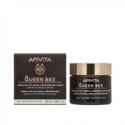 Afbeelding van Apivita Dagcrème Face Care Queen Bee Absolute Anti Aging &amp; Regenerating Cream Rich