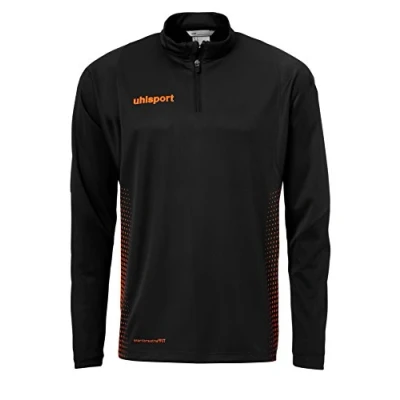 Afbeelding van Uhlsport Score Ziptop Heren Zwart / Fluo Oranje Maat: M