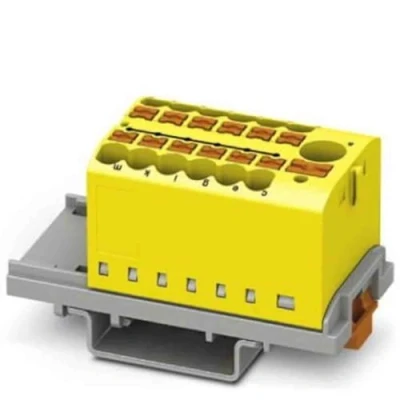 Afbeelding van Phoenix Contact PTFIX 6/12X2,5 NS35 YE 3273094 Verdeelblok 0.14 mm² 2.50 Geel 8 stuk(s)