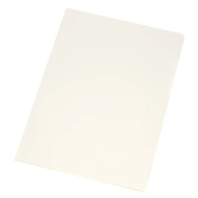 Afbeelding van Q connect L map, Glashelder, 120 Micron, Pak Van 100 Stuks map