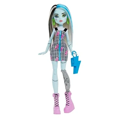 Afbeelding van Monster High Frankie pop met meer dan 10 flexibele gewrichten voor meisjes vanaf 4 jaar