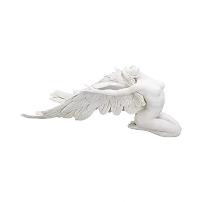 Afbeelding van Nemesis Now Engelen vrijheid beeldje 40 cm, hars, wit, engelbeeldje, knielende engel ontwerp, engelachtige spirituele decoratie, gegoten in de fijnste zorgvuldig handgeschilderd