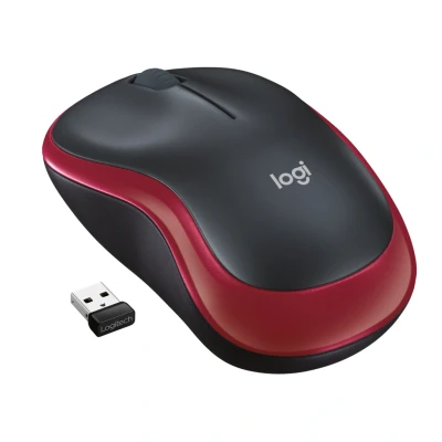 Afbeelding van Logitech M185 Rood Draadloze Muis