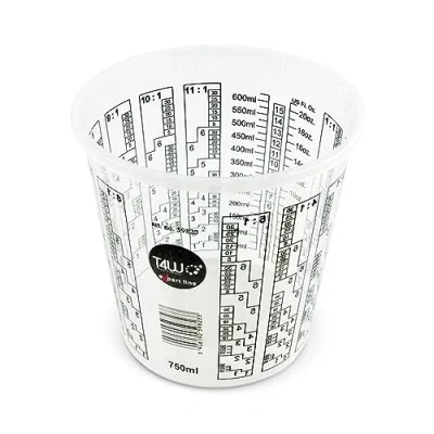 Afbeelding van T4W Thoma 4 Werkstatt verfmengbeker met schaal 750 ml,