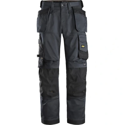 Afbeelding van SNICKERS 6251 AllroundWork stretch loose fit werkbroek met holsterzakken (staalgrijs/zwart) 62515804258