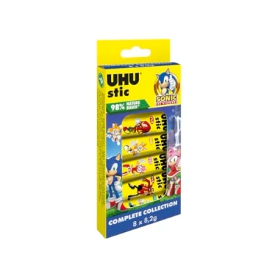 Afbeelding van UHU 7004786 8 x 8,2G stic, kunststof, geel, 8,2 G, cijfers