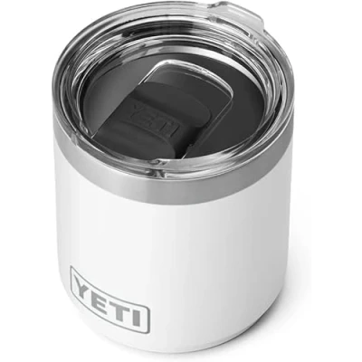 Afbeelding van YETI Rambler, Vacuum Insulated Stainless Steel Stackable Lowball 2.0 with MagSlider Lid, White, 10 oz (296 ml)