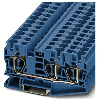 Afbeelding van Phoenix Contact ST 10 TWIN BU 3035292 Doorgangsserieklem Aantal polen: 3 0.2 mm² Blauw 25 stuk(s)