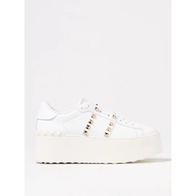 Afbeelding van Leather Sneakers with Rubber Sole and Studded Detailing for Everyday