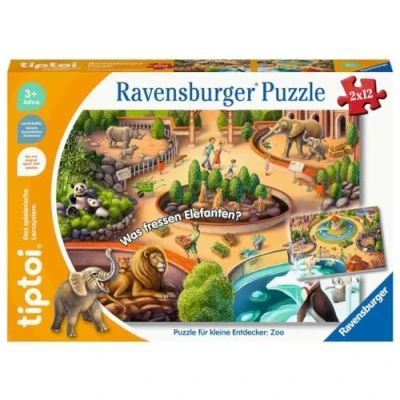 Afbeelding van Ravensburger tiptoi Puzzle 00138 für kleine Entdecker: Zoo, Kinderpuzzle ab 3 Jahren, 1 Spieler
