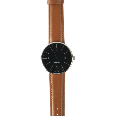 Afbeelding van Karlsson horloge normann zwart Ø 4 cm Sieraden