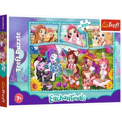 Afbeelding van Trefl Puzzel, Enchantimals, 200 elementen, De wondere wereld van voor kinderen vanaf 7 jaar