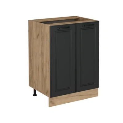 Afbeelding van Vicco Keukenonderkast R Line, Antraciet landhuis/Krachtige eik goud, 60 cm zonder werkblad