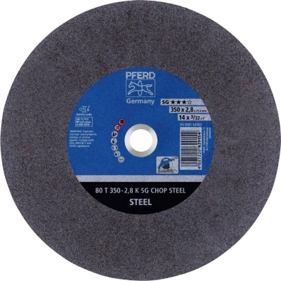 Afbeelding van PFERD 80 T 350 2,8 K SG CHOP STEEL/25,4 66323570 Doorslijpschijf recht mm 10 stuk(s) Getemperd staal, Staal
