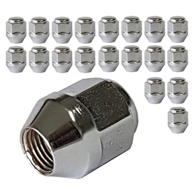 Afbeelding van 20 wielmoeren kegelband gesloten M12 x 1,25 H25 mm HEX19 compatibel met Lada Niva, Subaru Forester Impreza Legacy Outback XV SVX