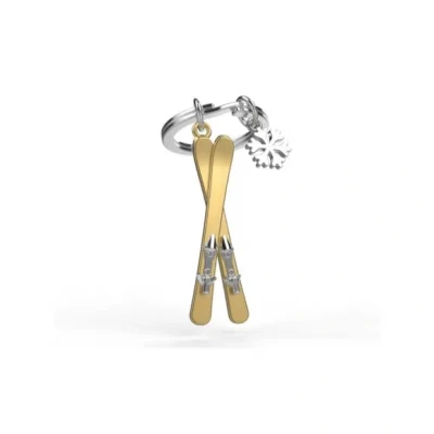 Afbeelding van Metalmorphose Sleutelhanger Sport Ski&#039;s Goud
