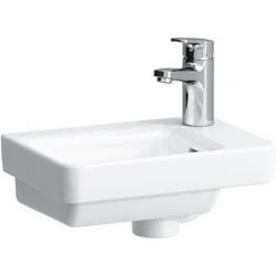 Afbeelding van LAUFEN Pro S fontein met kraangat rechts en overloop wit