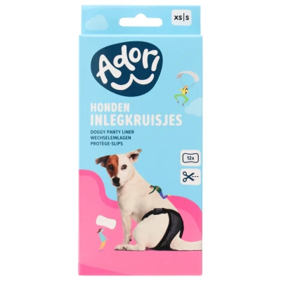 Afbeelding van Adori Inlegkruis Hondenbroek Wit Hondenloopsheid Xsmall/Small