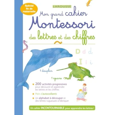 Afbeelding van Mon grand cahier MONTESSORI des lettres et chiffres