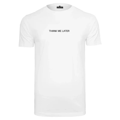 Afbeelding van Mister Tee Thank ME Later Tshirt print, Heren, Maat: 4XL, White