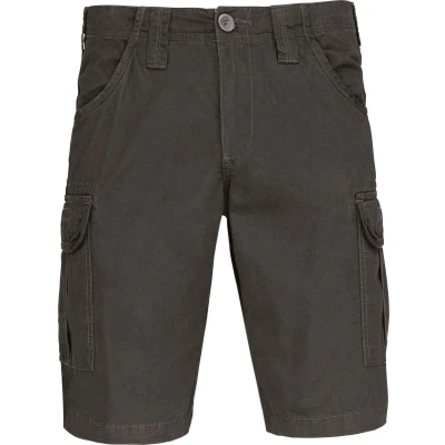 Afbeelding van Kariban Heren bermuda met meerdere zakken K766 Dark Grey