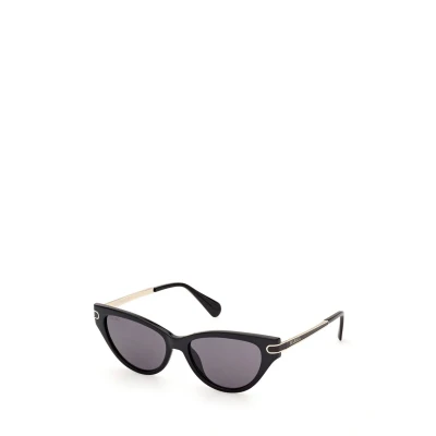 Afbeelding van MAX&amp;Co. Iniettato Zonnebril, Dames, Maat: One Size, Nero lucido grigio fumo
