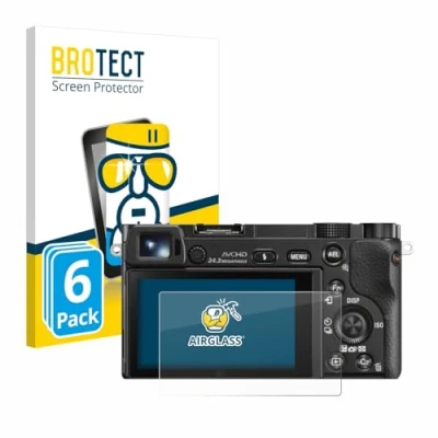 Afbeelding van BROTECT Screenprotector voor Sony Alpha 5000 / 6000 6400 Folie Beschermfolie Beschermglas transparant (6 Stuks)
