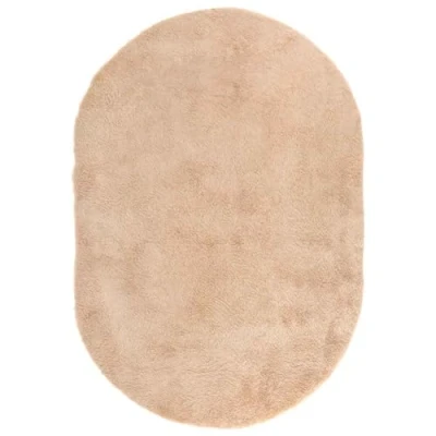 Afbeelding van vidaXL Vloerkleed hoogpolig 300x200 cm polyester beige