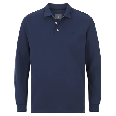 Afbeelding van Jan Vanderstorm polo ELLIS Plus Size blauw