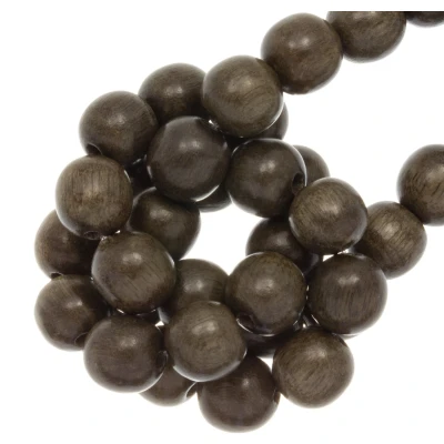 Afbeelding van Houten Kralen (10 mm) Greywood (41 stuks)