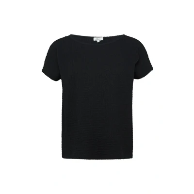 Afbeelding van s.Oliver IN Strukturoptik Tshirt basic, Dames, Maat: 38, Schwarz